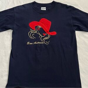 Vintage San Antonio fully embroidered cowgirl shirt